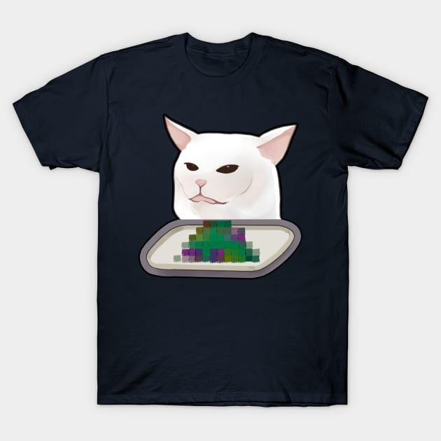 salad cat T-Shirt by mushopea